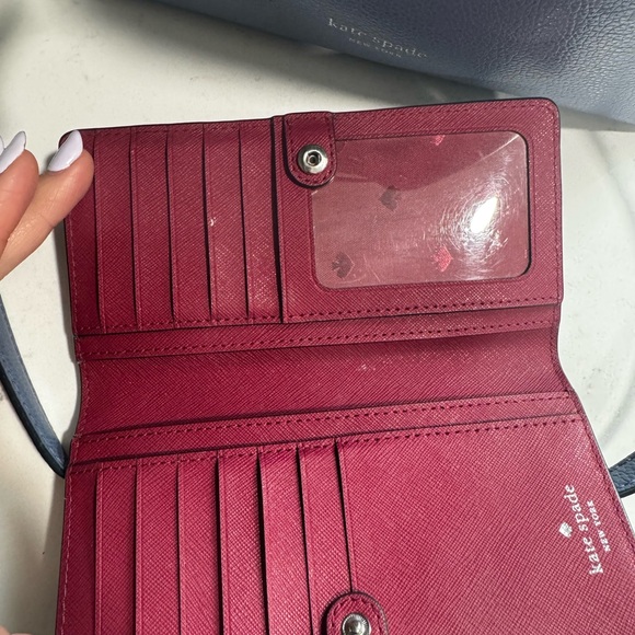 Kate Spade Blue Leather Bucket Bag - Picture 5 of 6